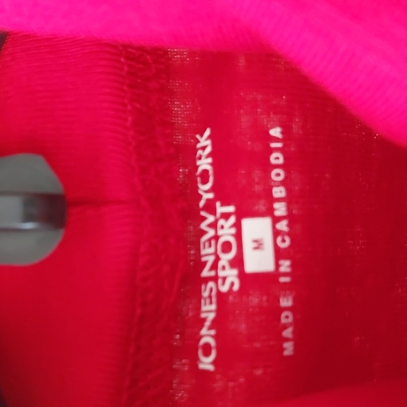 "JONES NEW YORK",Size M, 100% cotton red turtleneck - Picture 3 of 7